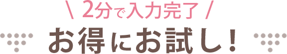 お試しはこちら